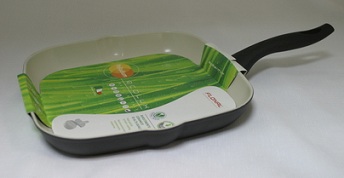 Сковорода-гриль с керамическим покрытием, размер(мм): 28х28, пр-во Италия.